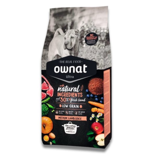 OWNAT THE REAL FOOD ULTRA MEDUIM LAMB&RICE