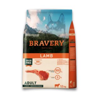 BRAVERY BACK TO ORIGINS LAMB FOR ADULT DOGS LARGE/MEDIUM BREEDS