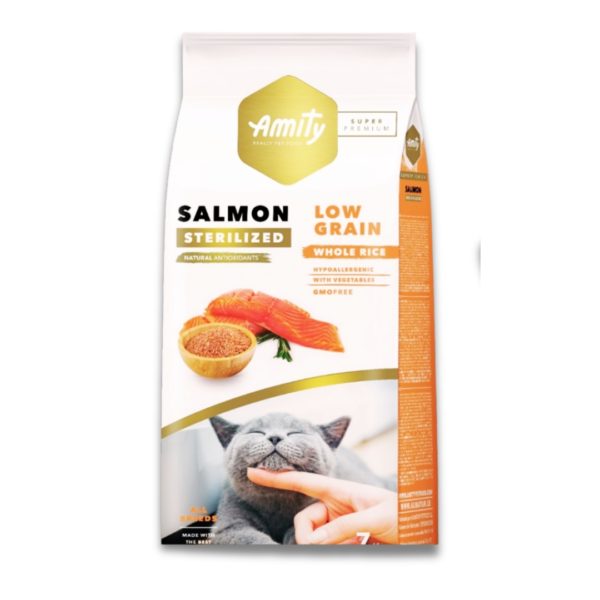 AMITY SUPER PREMIUM SALMON STERILIZED LOW GRAIN WHOLE RICE