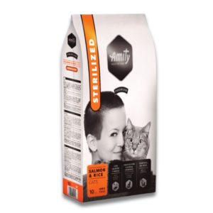 AMITY REALLY PET FOOD PREMIUM STERILIZED SALMON & RICE FOR CATS 10KG