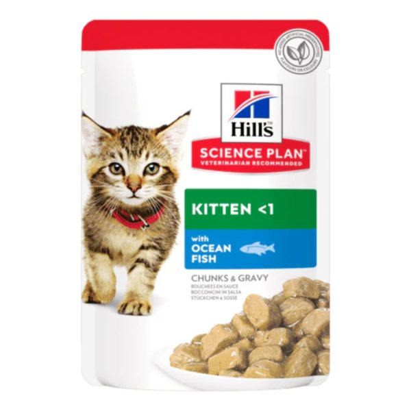 HILL'S SCIENCE PLAN KITTEN WITH OCEAN FISH CHUNKS & GRAVY