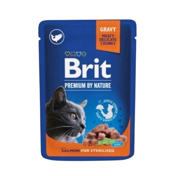 BRIT PREMIUM BY NATURE SALMON FOR STERILISED