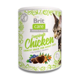 BRIT CARE SUPERFRUITS CHICKEN CRUNCHY SNACK FOR ADULT CATS