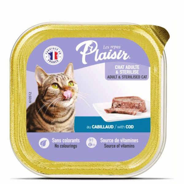 LES REPAS PLAISIR ADULT & STERILISED CAT WITH COD
