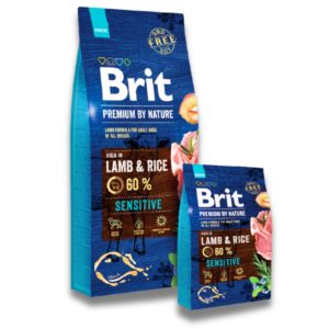BRIT PREMIUM BY NATURE LAMB & RICE SENSITVE FOR ADULT DOGS