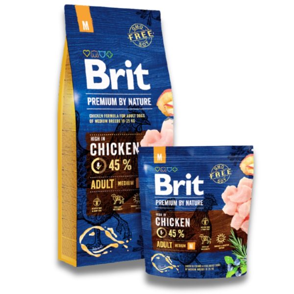 BRIT PREMIUM BY NATURE CHICKEN FOR ADULT DOGS MEDIUM