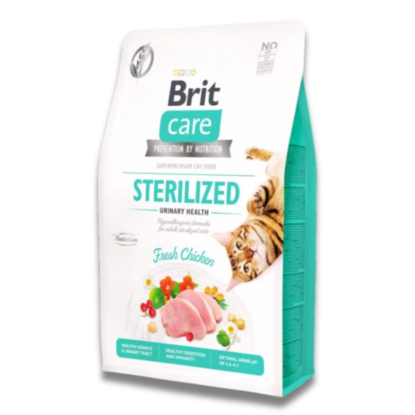 BRIT CARE SUPERPREMIUM CAT FOOD STERILIZED URINARY HEALTH FRESH CHICKEN