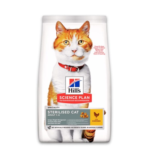 HILL'S SCIENCE PLAN STERILISED CAT ADULT 1-6 CHICKEN
