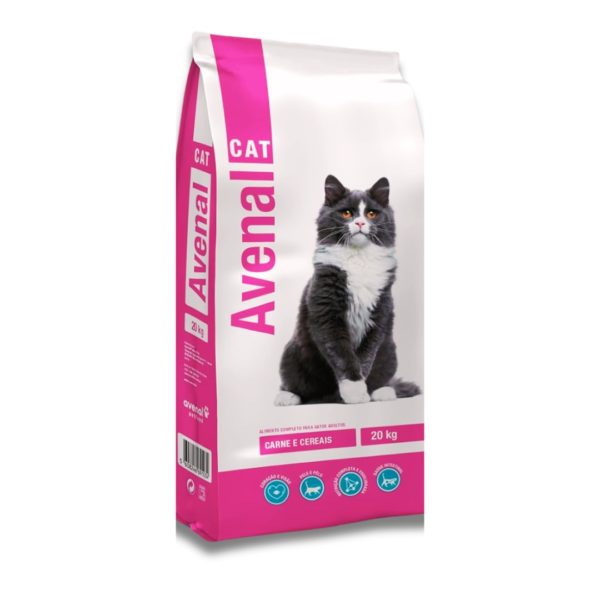 CAT AVENAL CARNE E CEREAIS 20KG