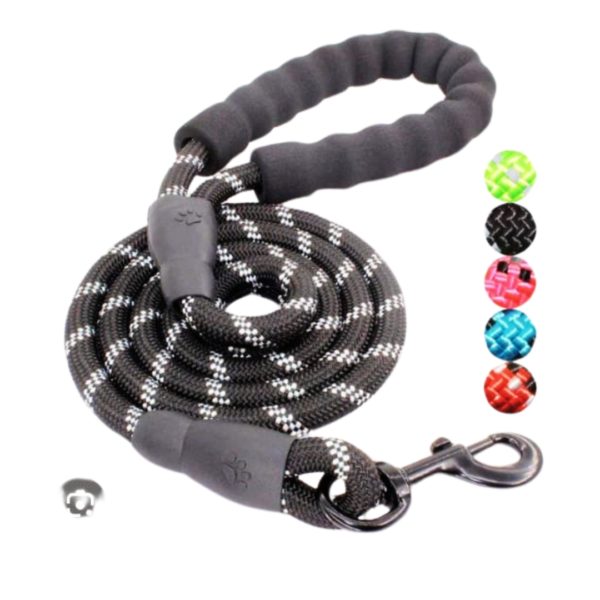 PET REFLECTIVE LEASH NYLON ROUND