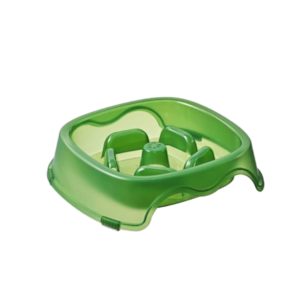 SQUARE LIGHT TRANSPARENT SLOW FOOD PET BOWL DOG FOOD CAT FOOD BOWL
