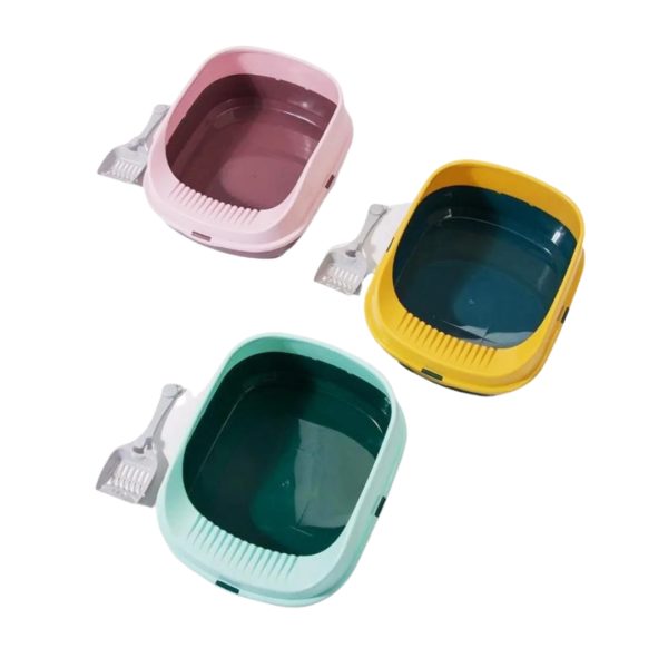 REGULAR LITTER BOX WITH SCOOP FOR PET CAT