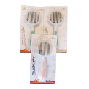 CAT SELF-CLEANING GROOMING BRUSH PET CAT HAIR COMB PET DOG HAIR REMOVAL WITH BUTTON FOR LONG HAIR SHORT HAIR FOR CATS