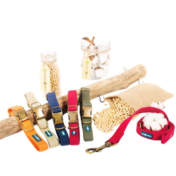 FARM COMPANY ECO-FRIENDLY SOY FIBER DOG COLLAR 2CM/33-50CM