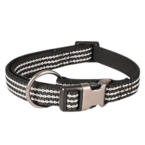 JANNU BLACK ADJUSTABLE COLLAR FROM 45 TO 65 CM 25 MM SIZE XL FOR DOG