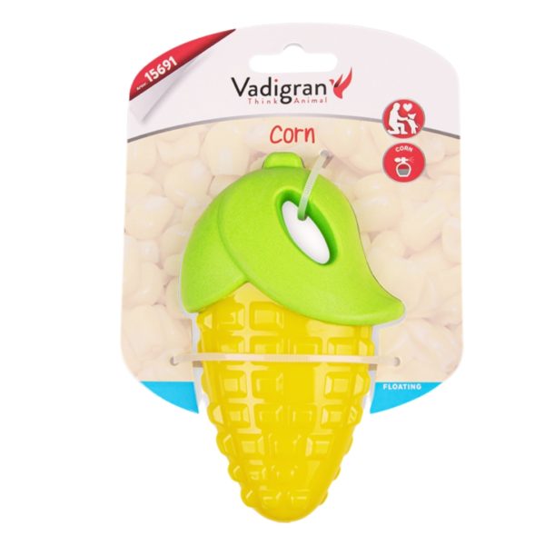 VADIGRAN DOG TOY TPR RUBBER CORN