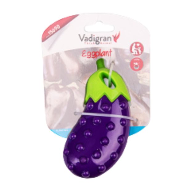 TOY DOG ​​TPR AUBERGINE 14CM POPCORN