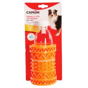 DOG TOY - TPR CYLINDER WITH TPE BOTTLE