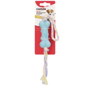 TPR BONE WITH COTTON ROPE