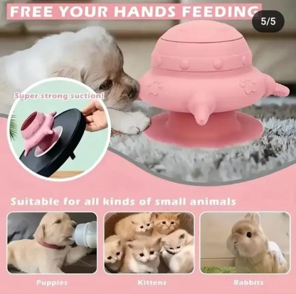 PUPPY FEEDER FOR MULTIPLE PUPPIES, 240ML SILICONE PUPPY MILK FEEDER BOWL