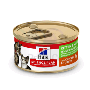 hHILLS MOUSSE CHAT KITTEN AND MOTHER POULET DINDE