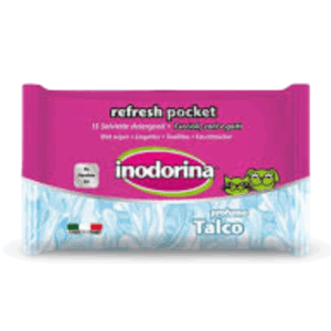 INODORINA A-REFRESH WET WIPES - 40 PCS TALC
