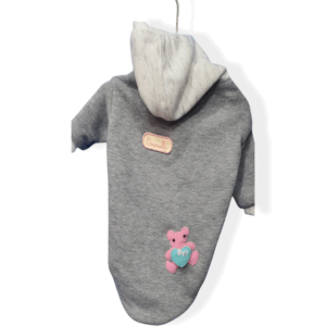 LEERKING WARM COTTON HOODIE FOR MEDIUM & SMALL DOGS – GREY