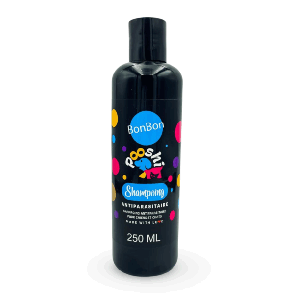 POOSHI ANTI-PARASITE SHAMPOO FOR DOGS AND CATS BONBON (250ML)