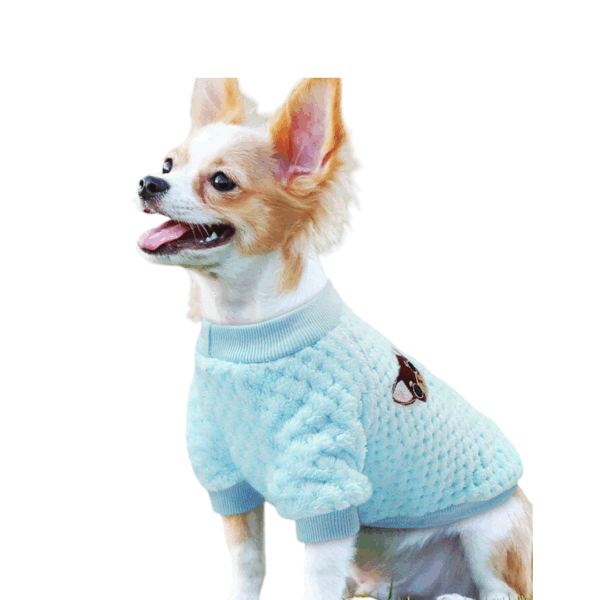 BEAR EMBROIDERY PET DOG VEST WINTER WARM DOG CLOTHES
