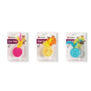 FLAMINGO TOY SHUKA BALL FEATHER MULTIPLE COLOURS