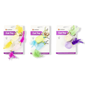 FLAMINGO TOY KITTEN KIDZ BALL & ROLL & MOUSE MULTIPLE COLOURS