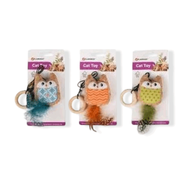 FLAMINGO TOY KIRK OWL MULTIPLE COLOURS