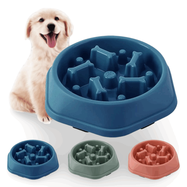 QUMENEY 1 X SLOW FEEDER DOG BOWL FOR SLOW