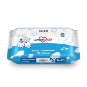 TALCUM POWDER WIPES FOR DOGS AND CATS AMOREMIO