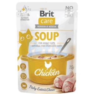 Brit Care Cat Soup Chicken – Soupe Humide Sans Céréales au Poulet pour Chats Adultes